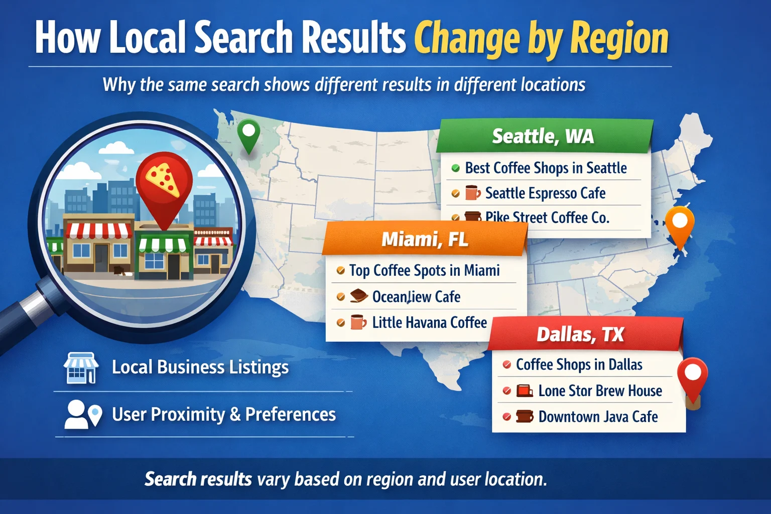 How Local Search Results Change by Region 