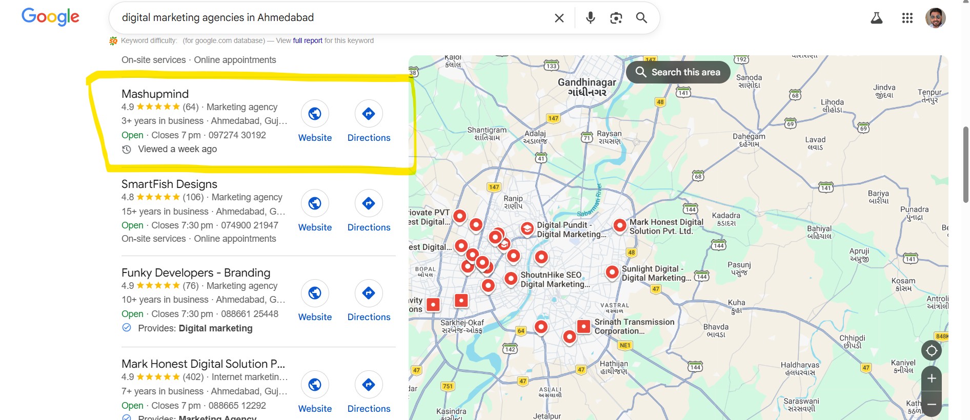 Local SEO for Digital Marketing Agencies in Ahmedabad