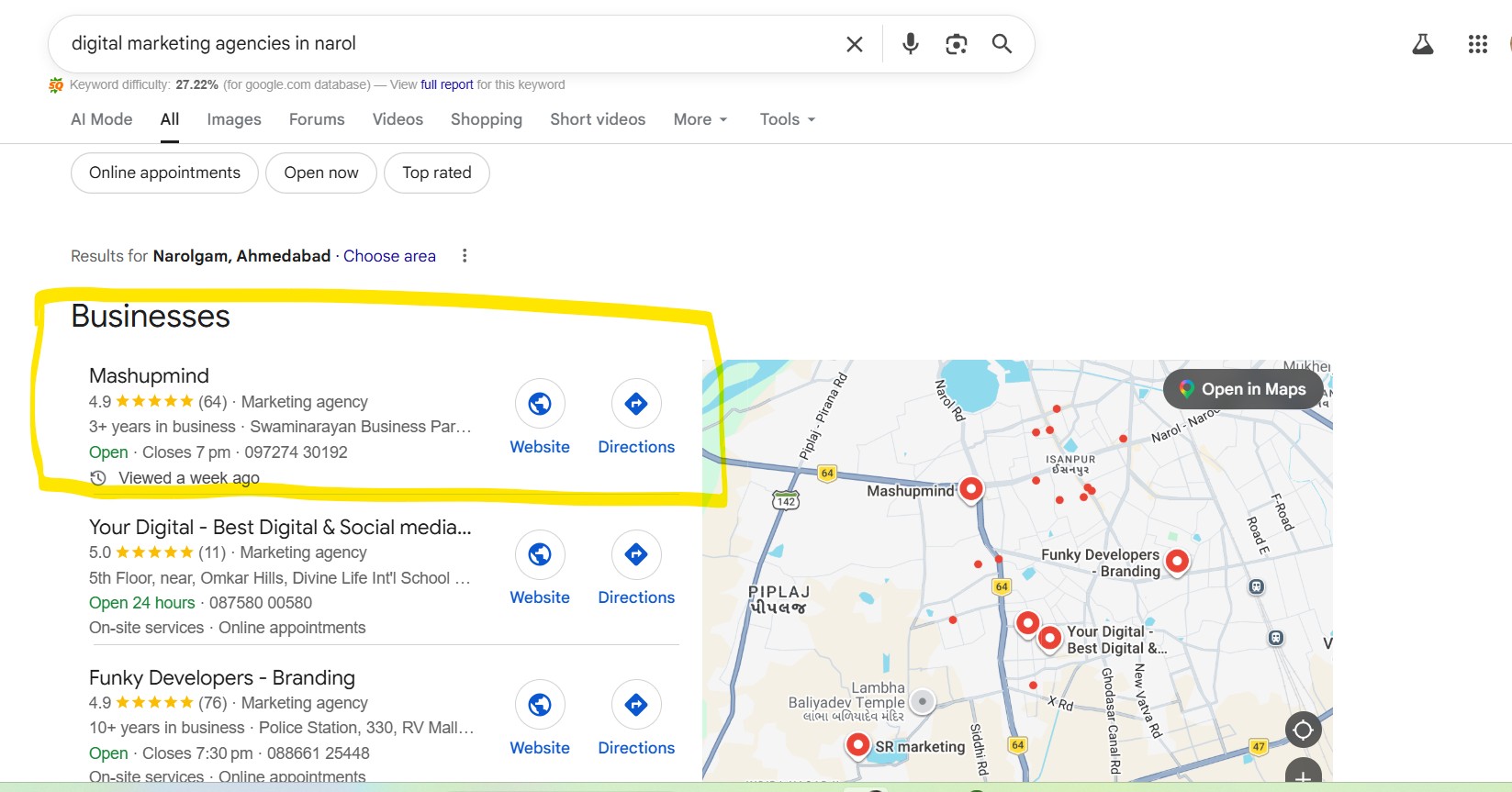 digital marketing agencies in narol
