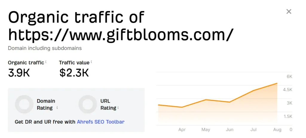 Driving Online Growth for GiftBlooms With Strategic SEO