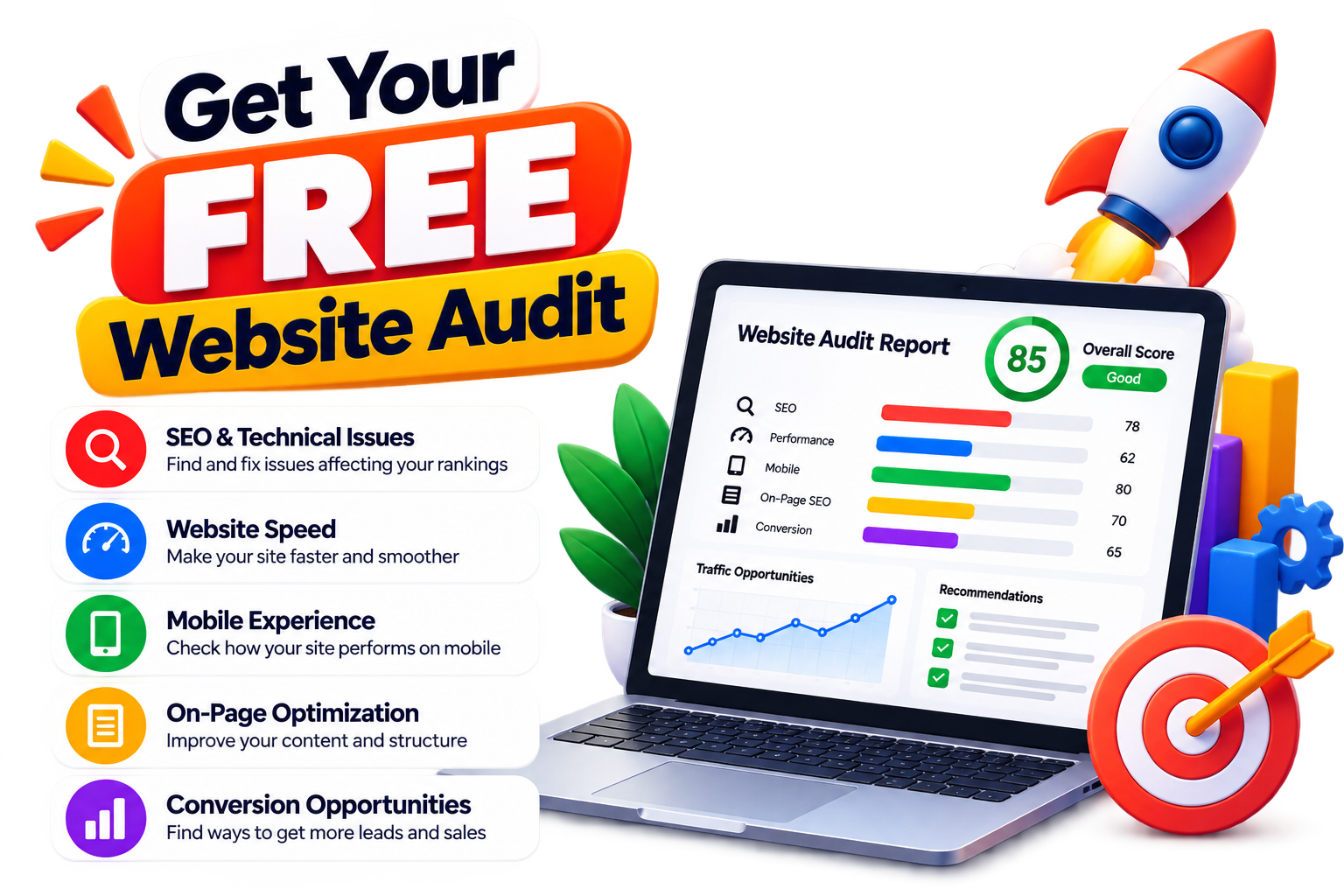 Get Your FREE Website Audit & Discover What’s Holding You Back