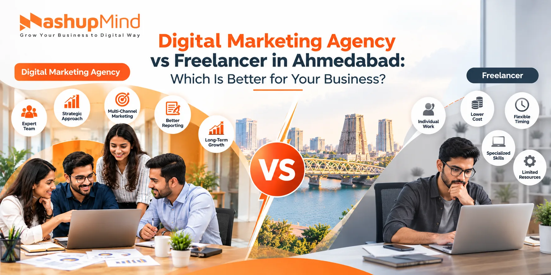 Digital Marketing Agency vs Freelancer in Ahmedabad Which Is Better for Your Business